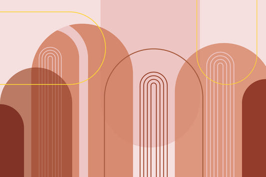 Arcs arctes modernes du milieu du siècle mural