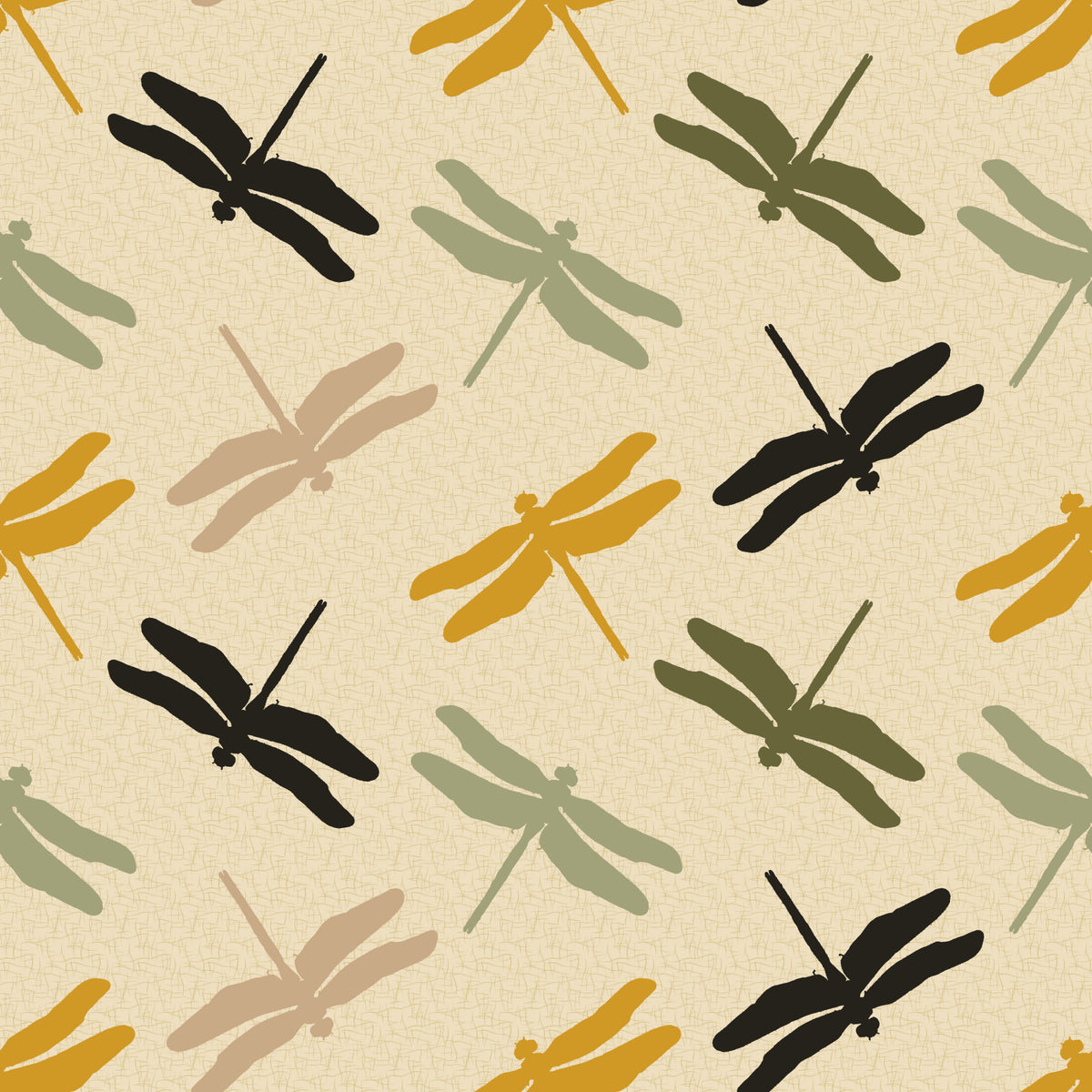 Libellen fliegen Senfgrün Wallpaper⁠ in your room — zoomed