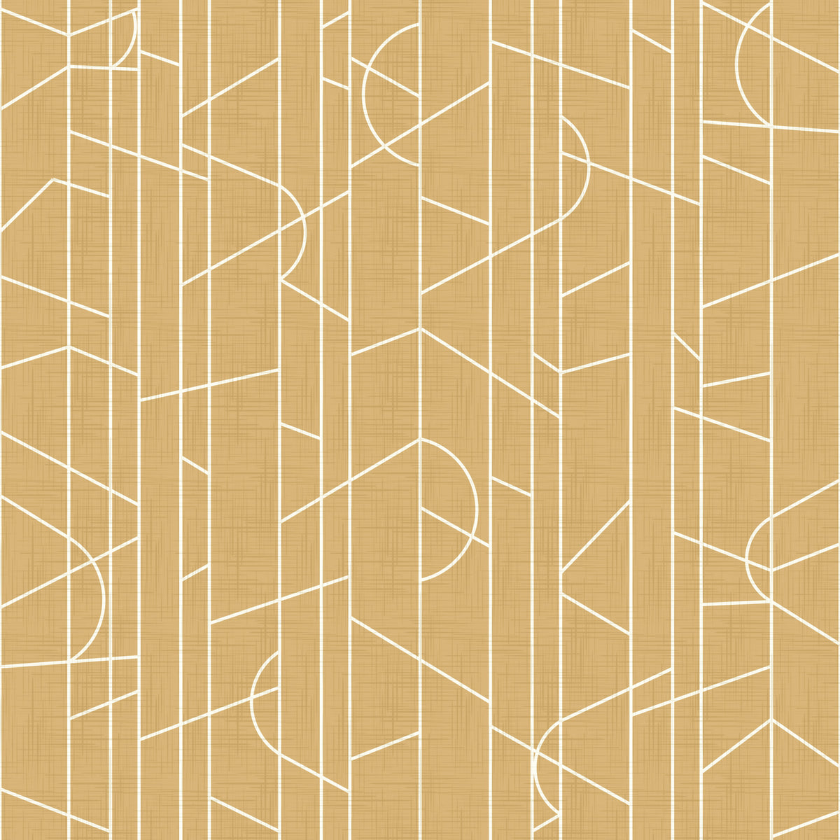 Elegante Linien Dekor Honey Canvas Wallpaper⁠ in your room