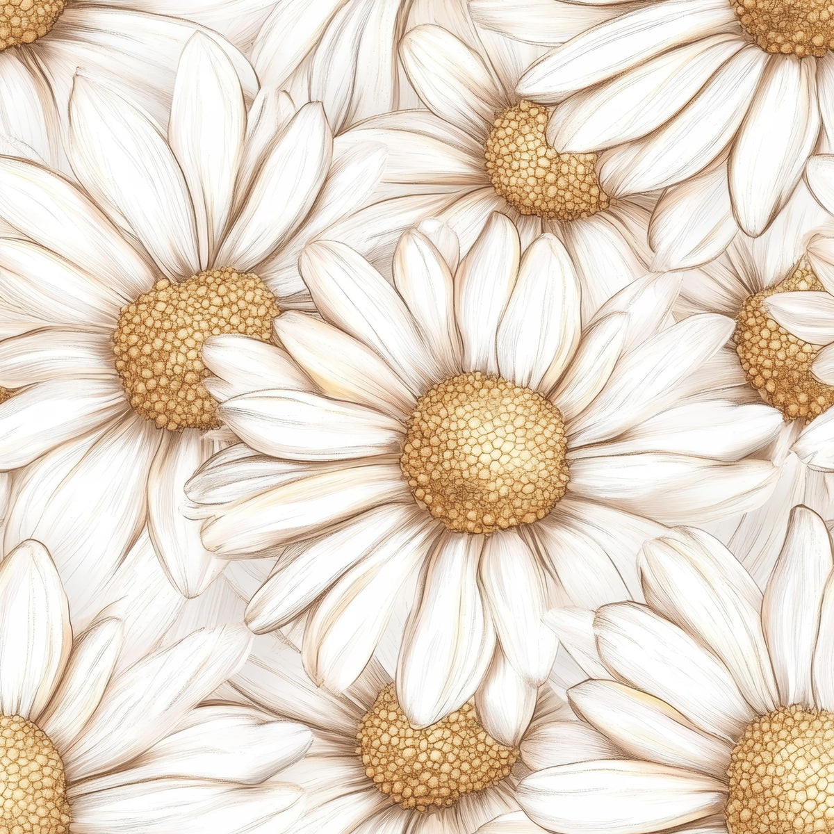 Golden Daisy Poesie Wallpaper⁠