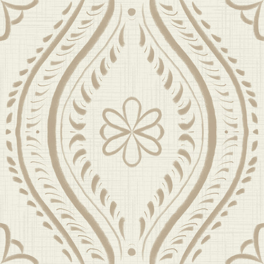 Haalistunut ogee damask - kirkas - safari taustakuva⁠