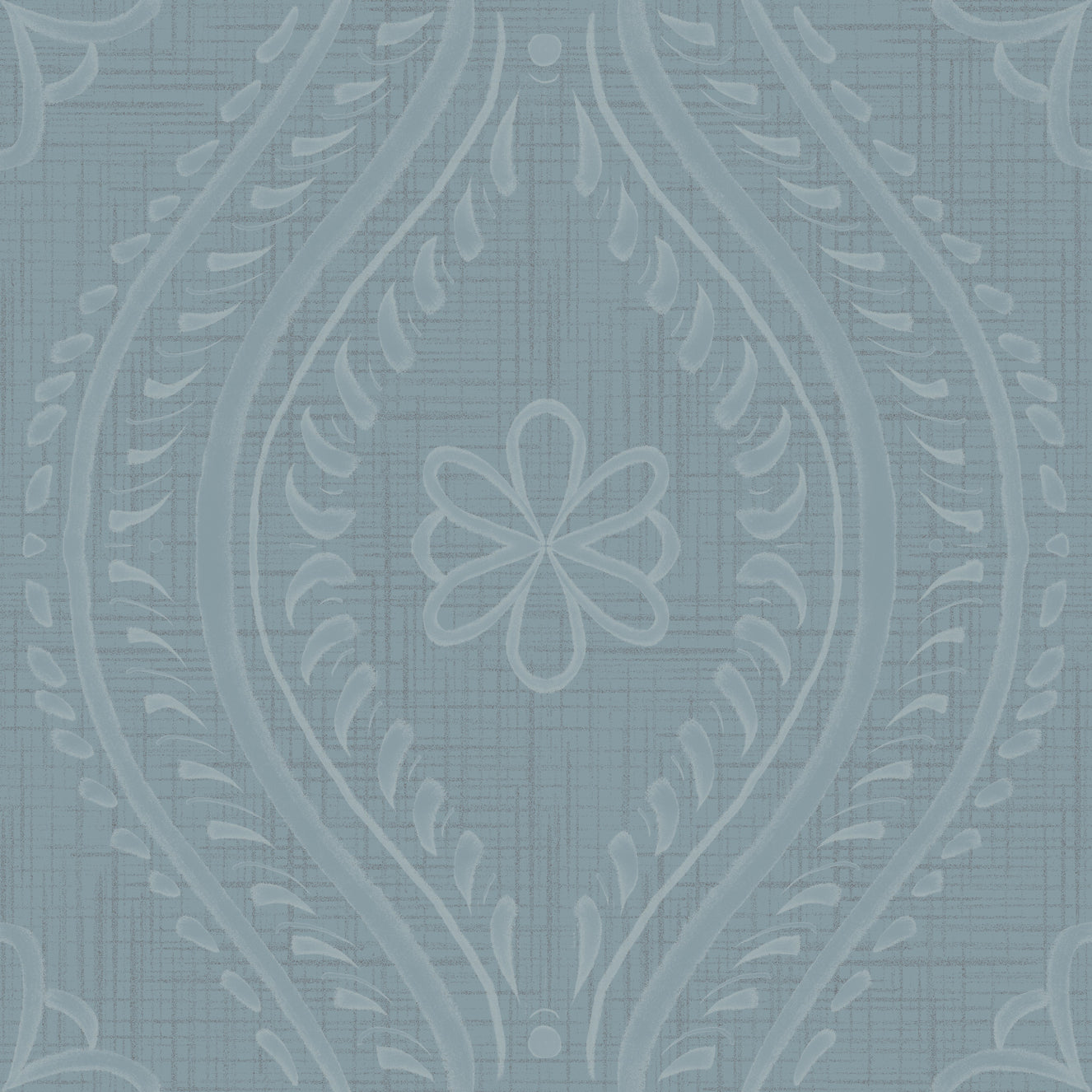 Faded Ogee Damask - Arona Wallpaper⁠