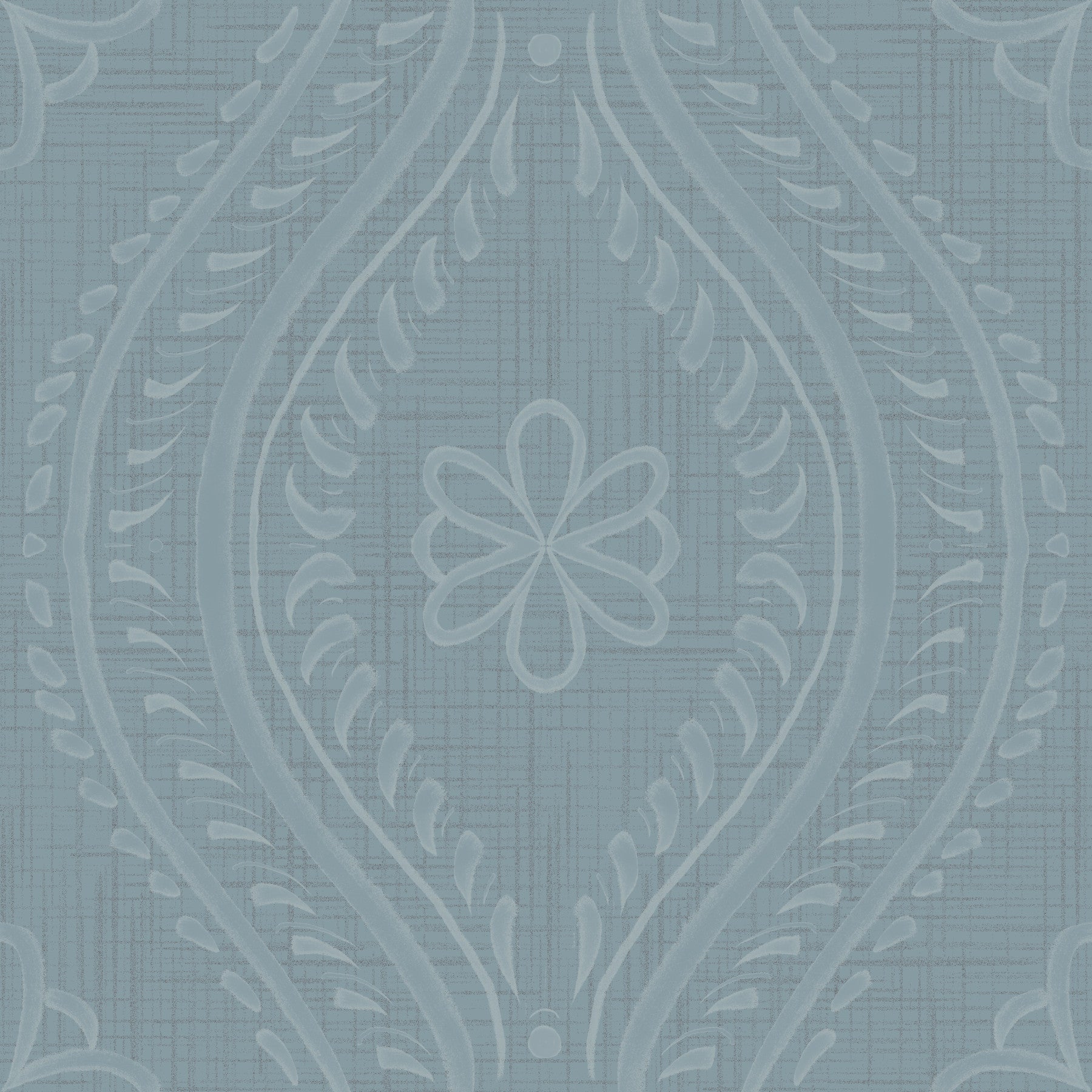 Faded Ogee Damask - Arona Wallpaper⁠