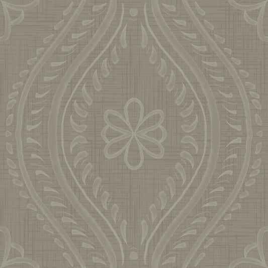 Haalistunut Ogee Damask - Laurel Oak -taustakuva⁠