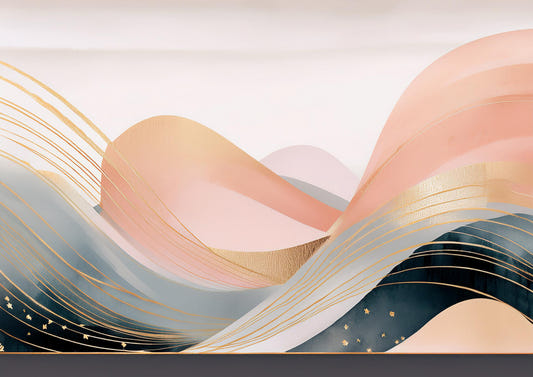 Boho Dreamtime Waves mural mural