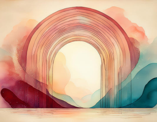 Rainbow Dream Portal Mur Mural