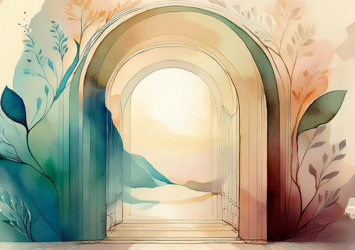 Botanical Dream Arches mural mural