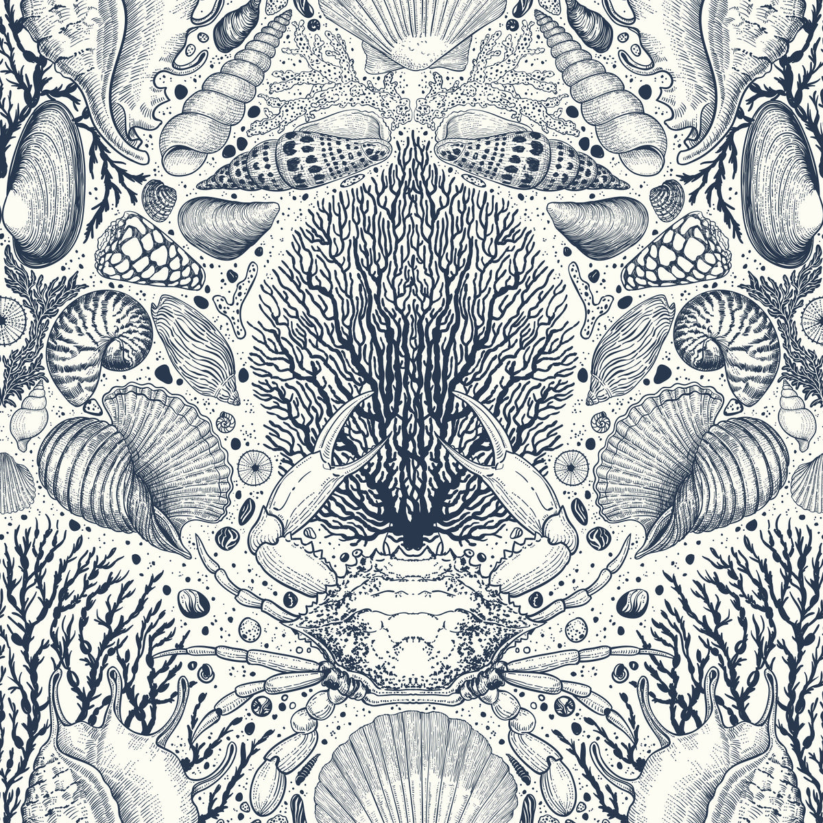 Untersee Schätze Botanische Ozean Wallpaper⁠ in your room — zoomed
