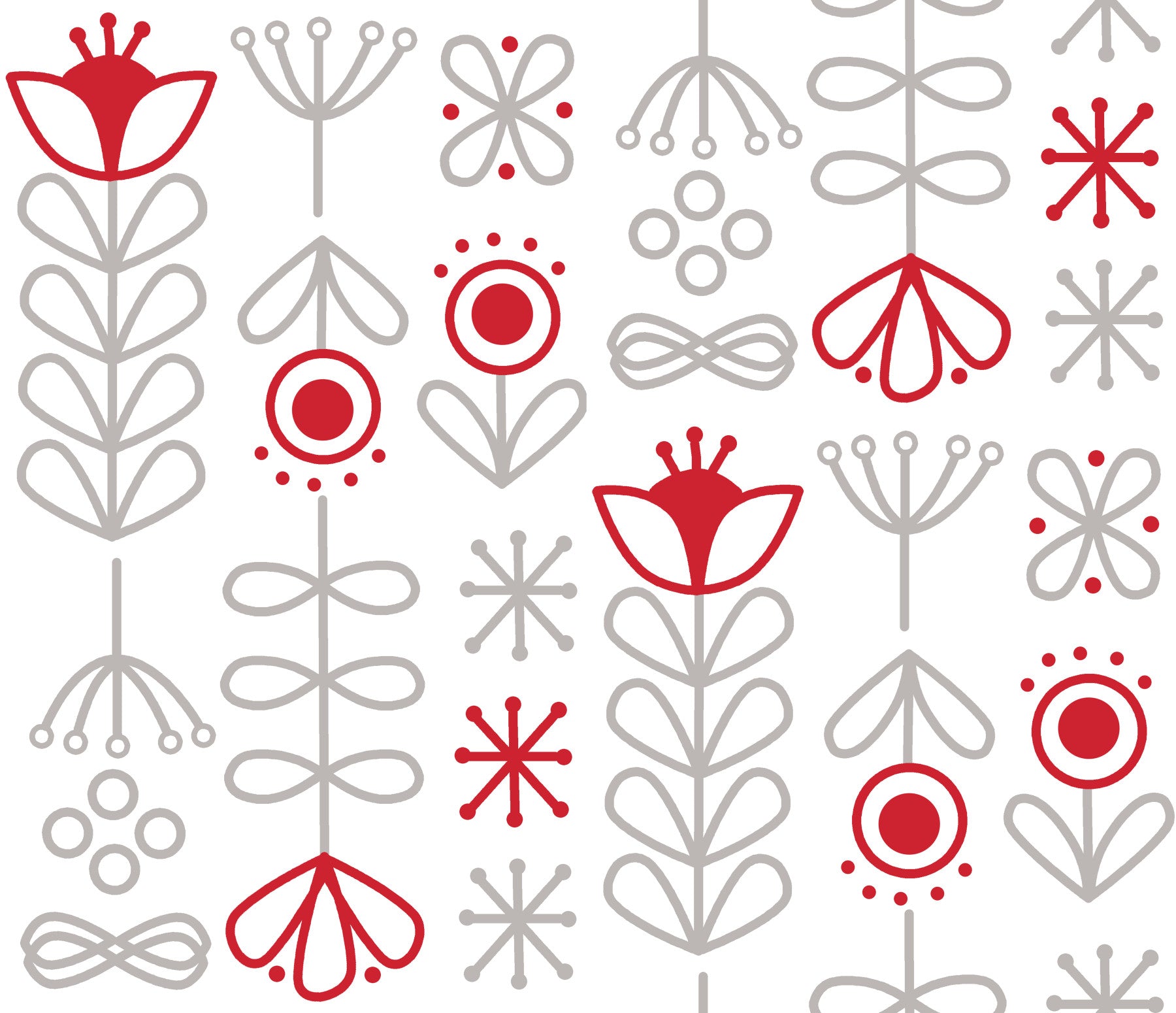 Fond d'écran scandinave rouge et gris in your room — zoomed