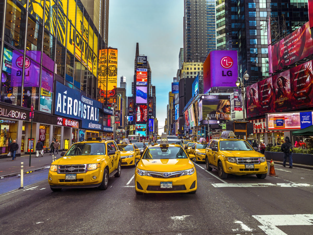 New York's Urban Pulse Wall Mural in your room