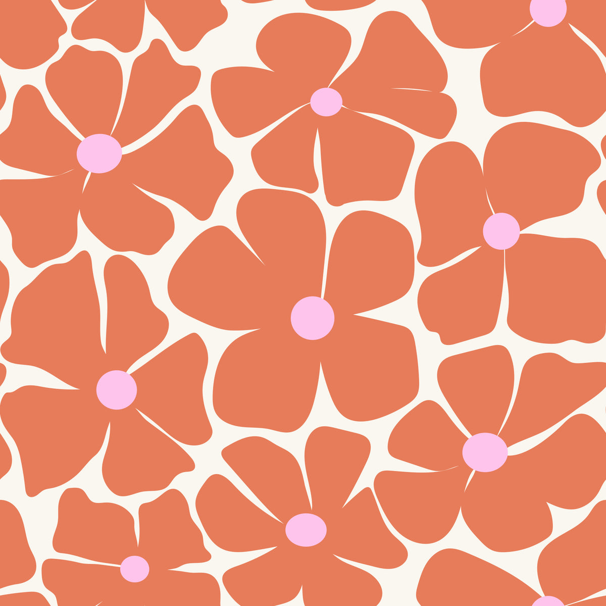 モダンなサンゴの花の壁紙⁠