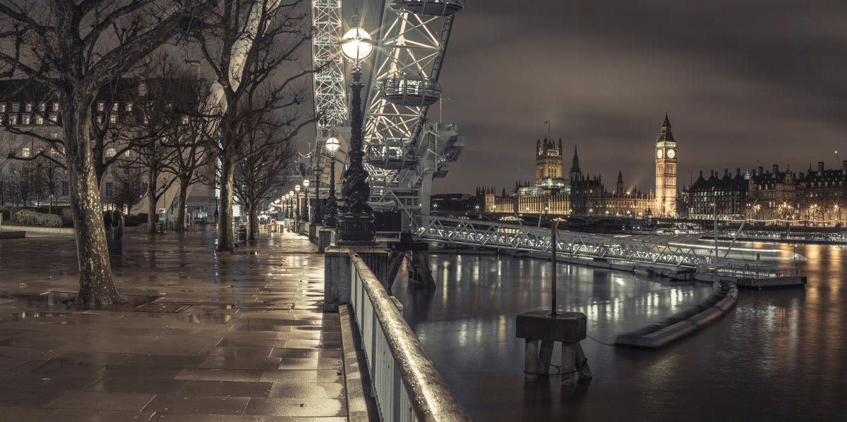 London Nightscape: Thames Serenity Wall Mural