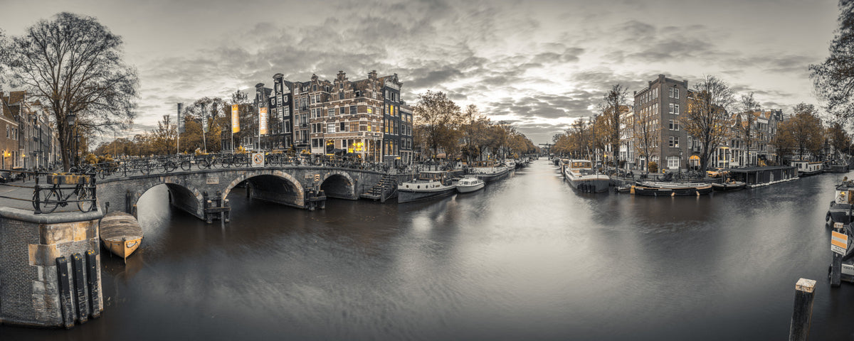 Amsterdam im Abendmauer in your room