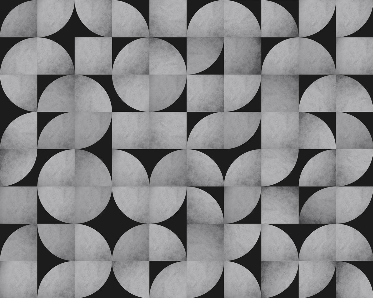 Betonowy mozaika z połowy wieku in your room — zoomed