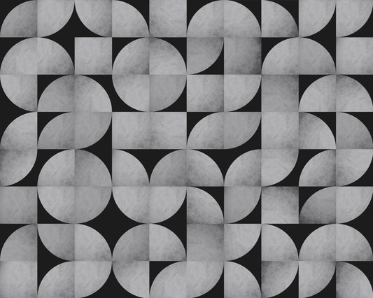 Mid-Century Concrete Mosaic Wall Mural