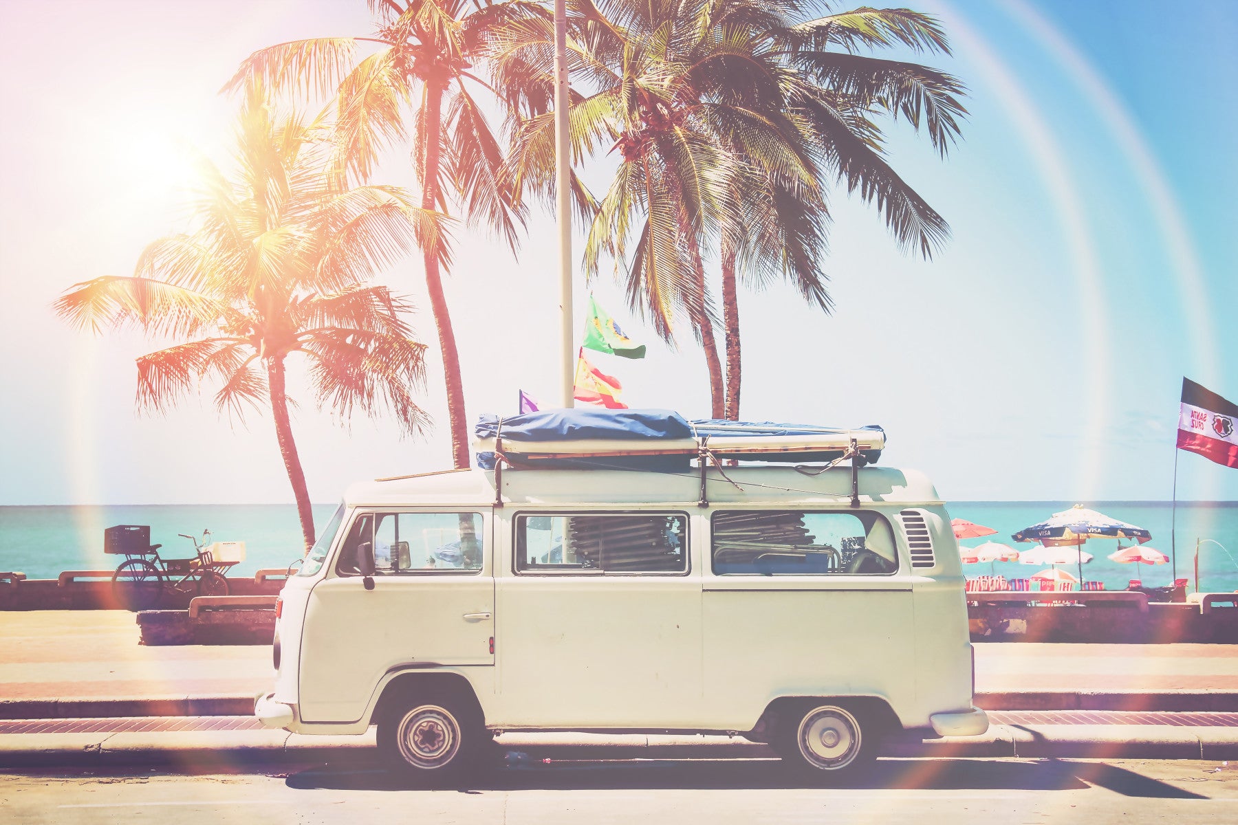 Camping-car van mural mural in your room — zoomed