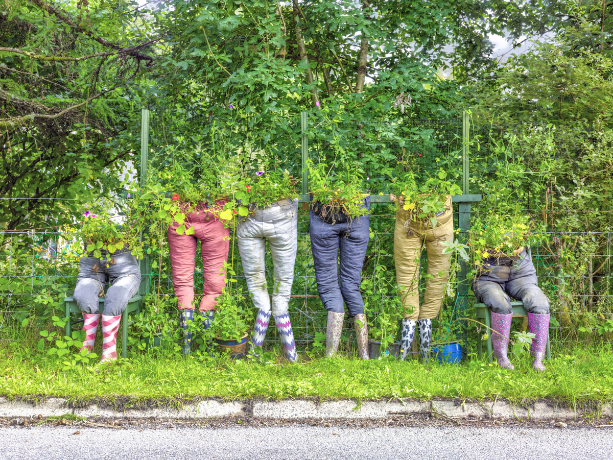 Pantaloni da giardino murale murale