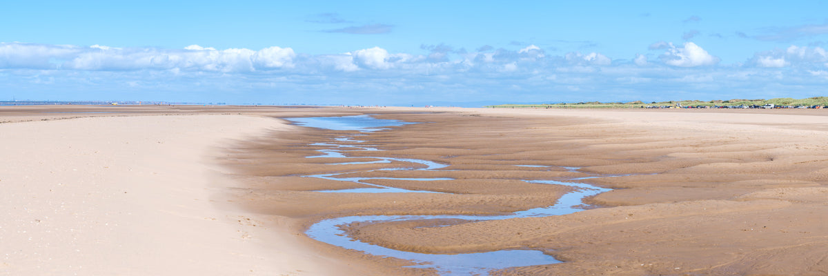 Sandküste des Southport Wall -Wandbilds in your room — zoomed