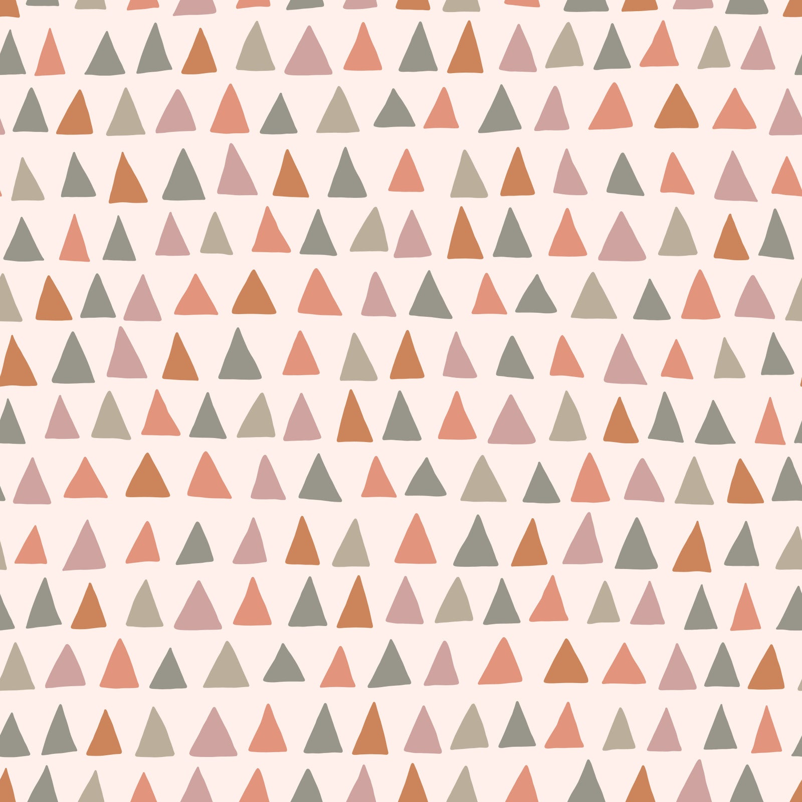 Triangle Multicolor Woodland Wallpaper⁠