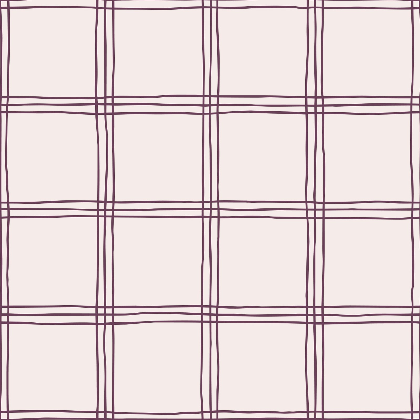 Organic Grid Mauve Beige Wallpaper⁠