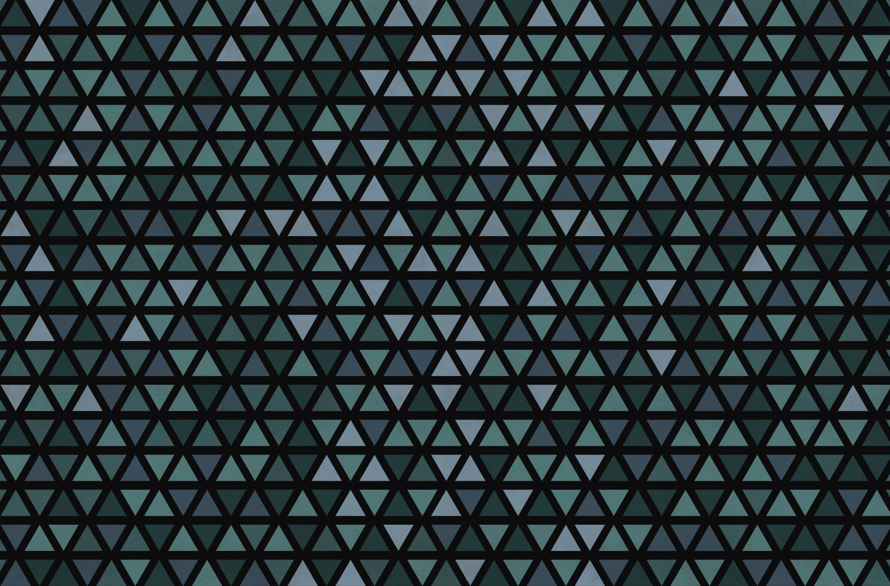 Triangles sarcelle murale murale