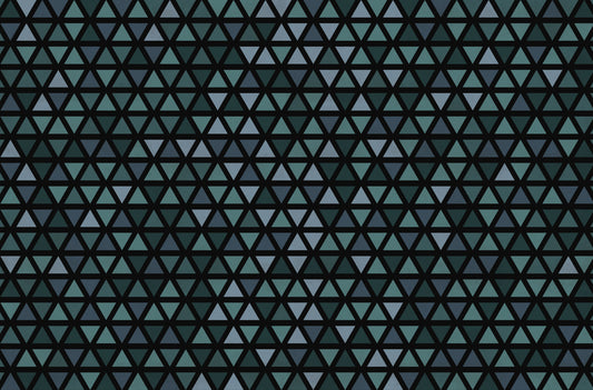 Teal Triangles Wall Mural
