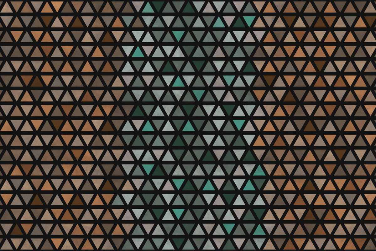 Toni terreni triangoli murale murale in your room — zoomed