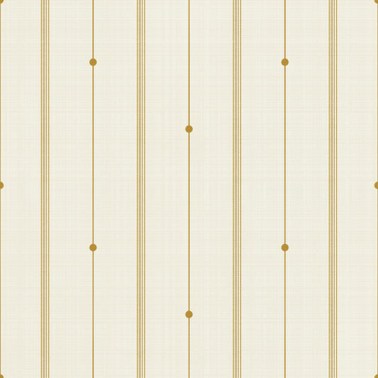Refined Minimal Stripes Buttercream-Mustard Wallpaper⁠
