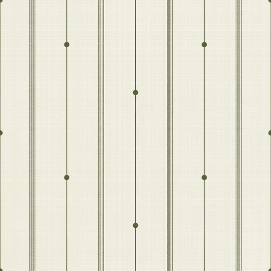 Raffineret minimale striber smørcream-olive tapet⁠
