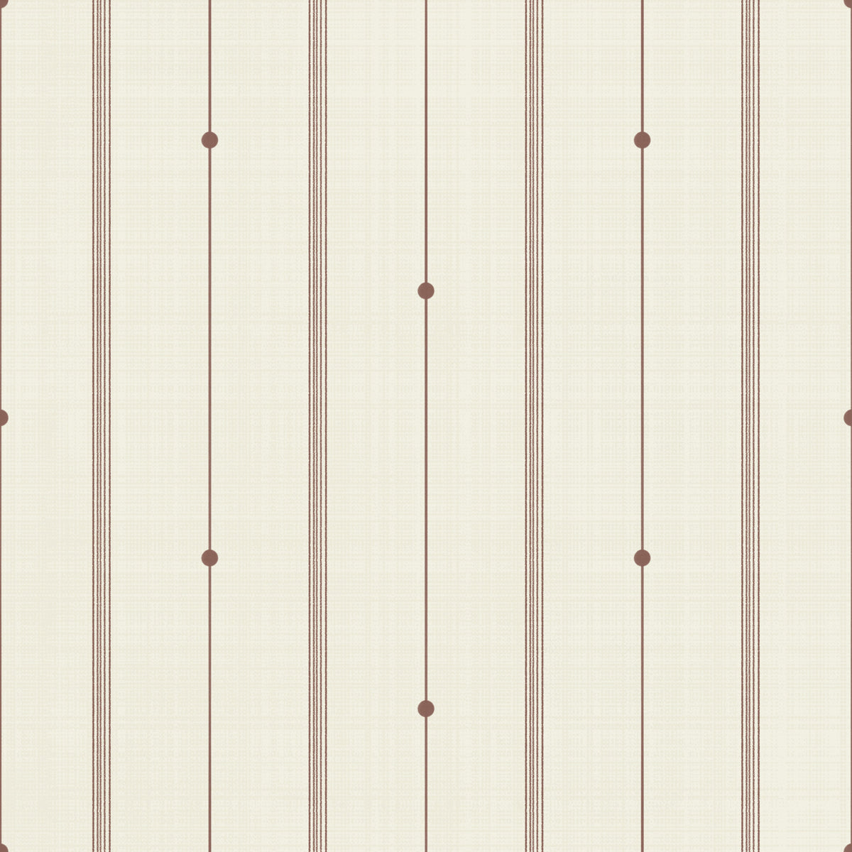 Refined Minimal Stripes Buttercream-Sienna Wallpaper⁠