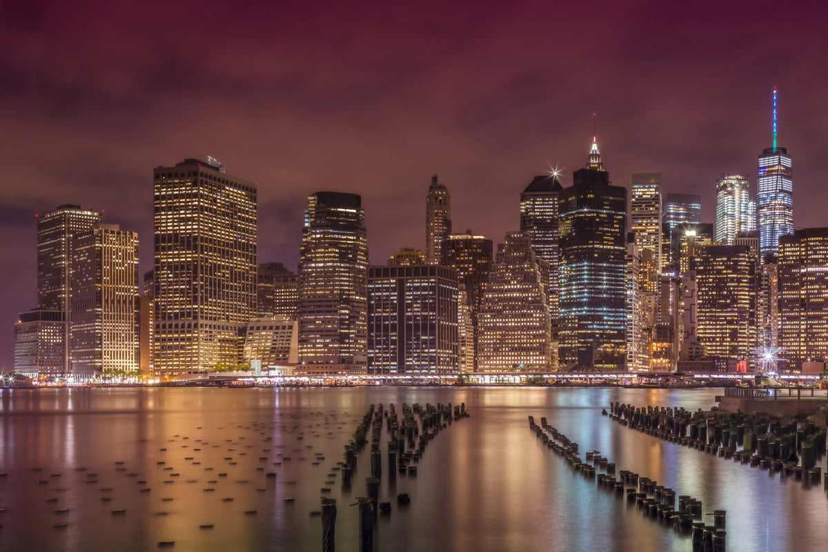 New York City Nightly Impressions Wall Mural