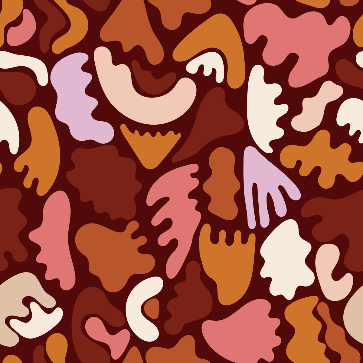 Terracotta Tides Wallpaper⁠ in your room — zoomed