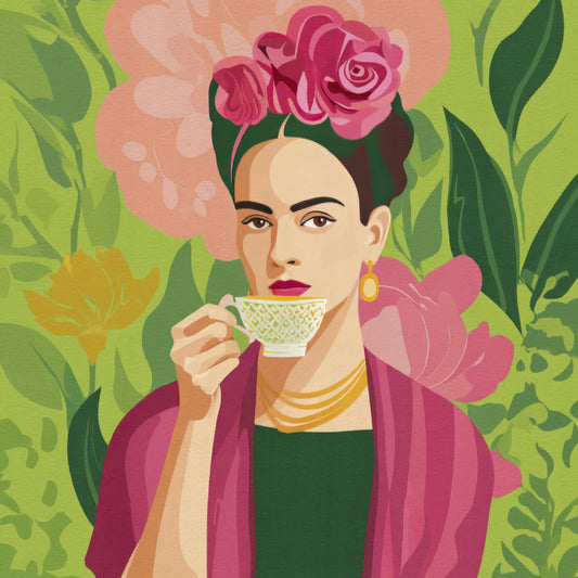 エキゾチックな植物メキシコの美容壁壁画