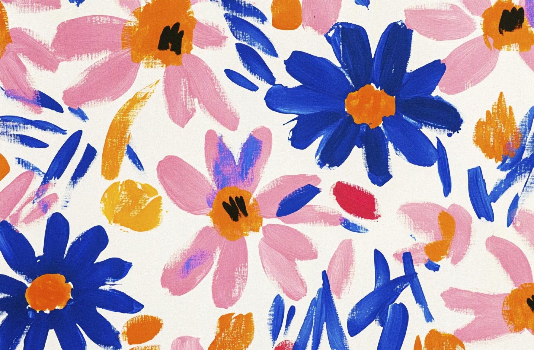 Abstrakter Matisse -Blumengarten im fauvistischen Moderne Wandbild Wandgemälde