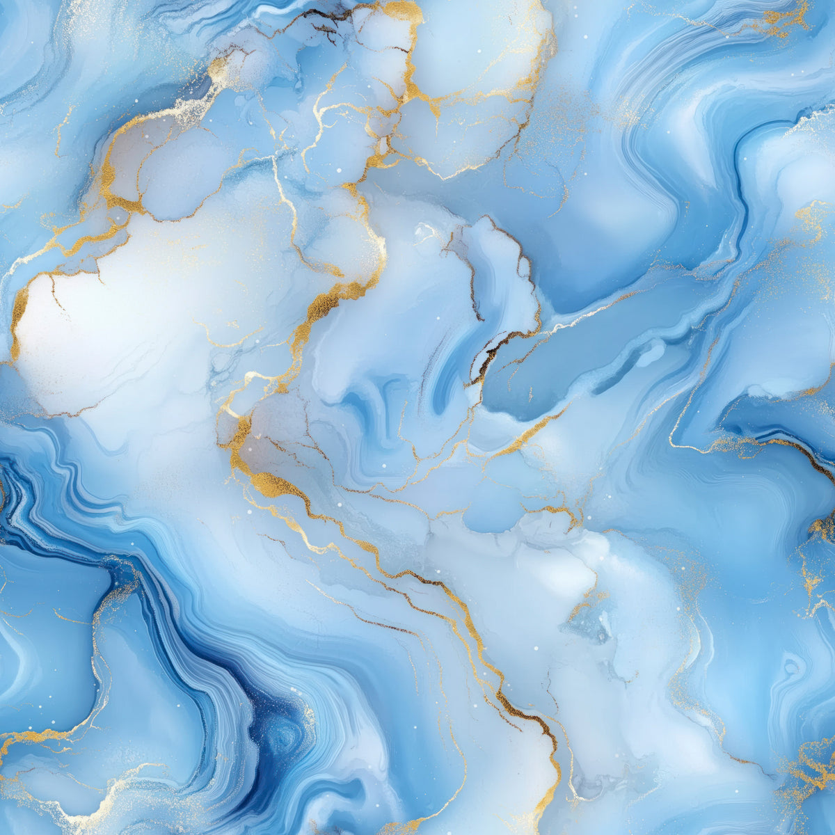 Sfondo azzurro e fluidità dell'oro⁠