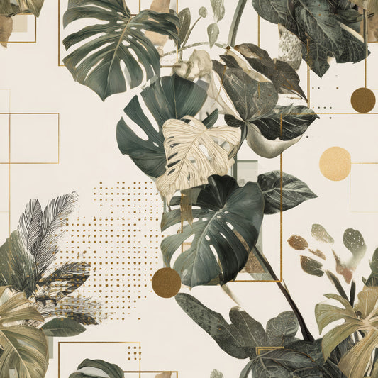 Botanisk geometri tapet⁠