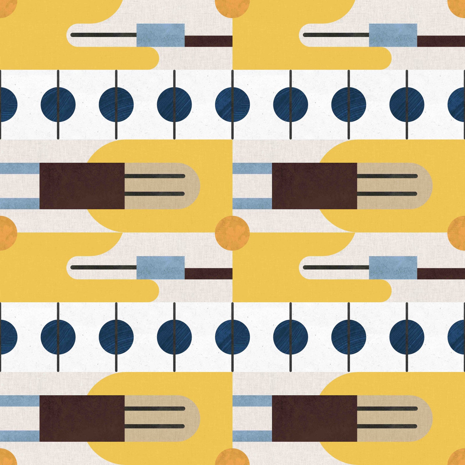 Mid Century Wallpaper⁠ in your room