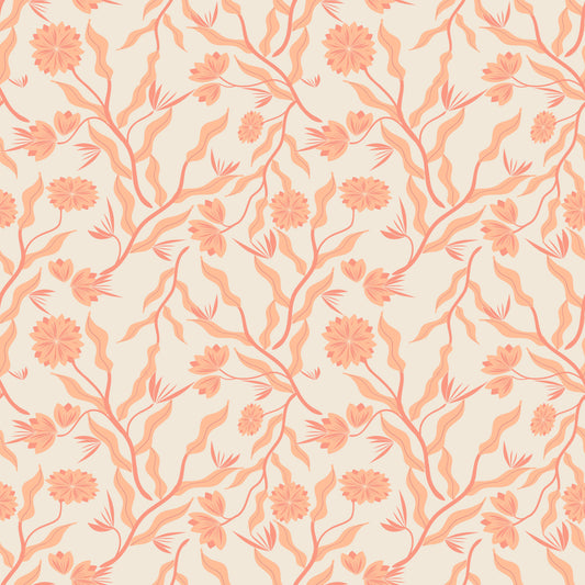 Pfirsich Gartenkampf künstlerische Blumenwallpaper Wallpaper⁠