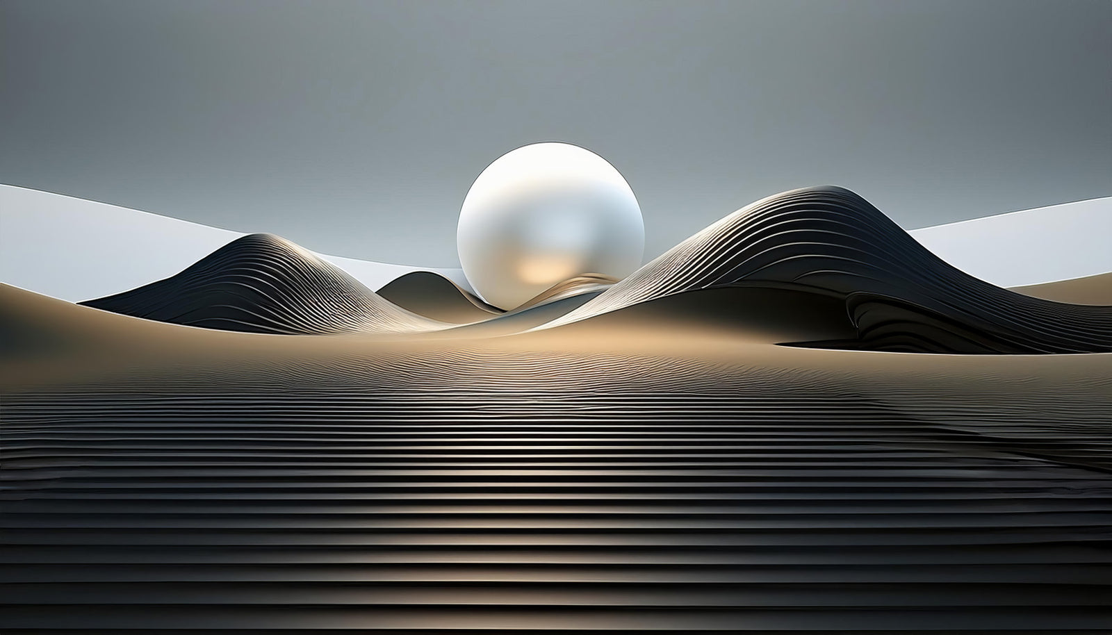 Orbital Dunes Wall Mural
