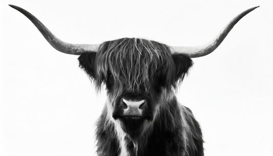 Cornes monochromes Highlands et murmure mural
