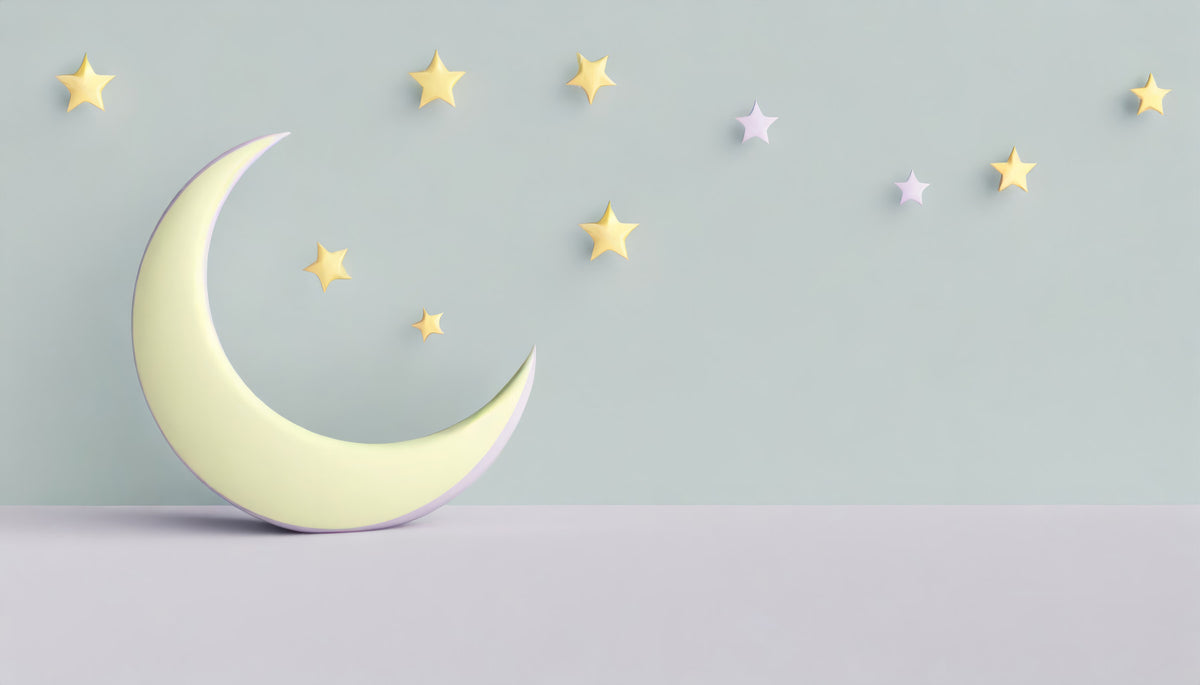 Sweet Dreams Nursery Wall Mural in your room — zoomed