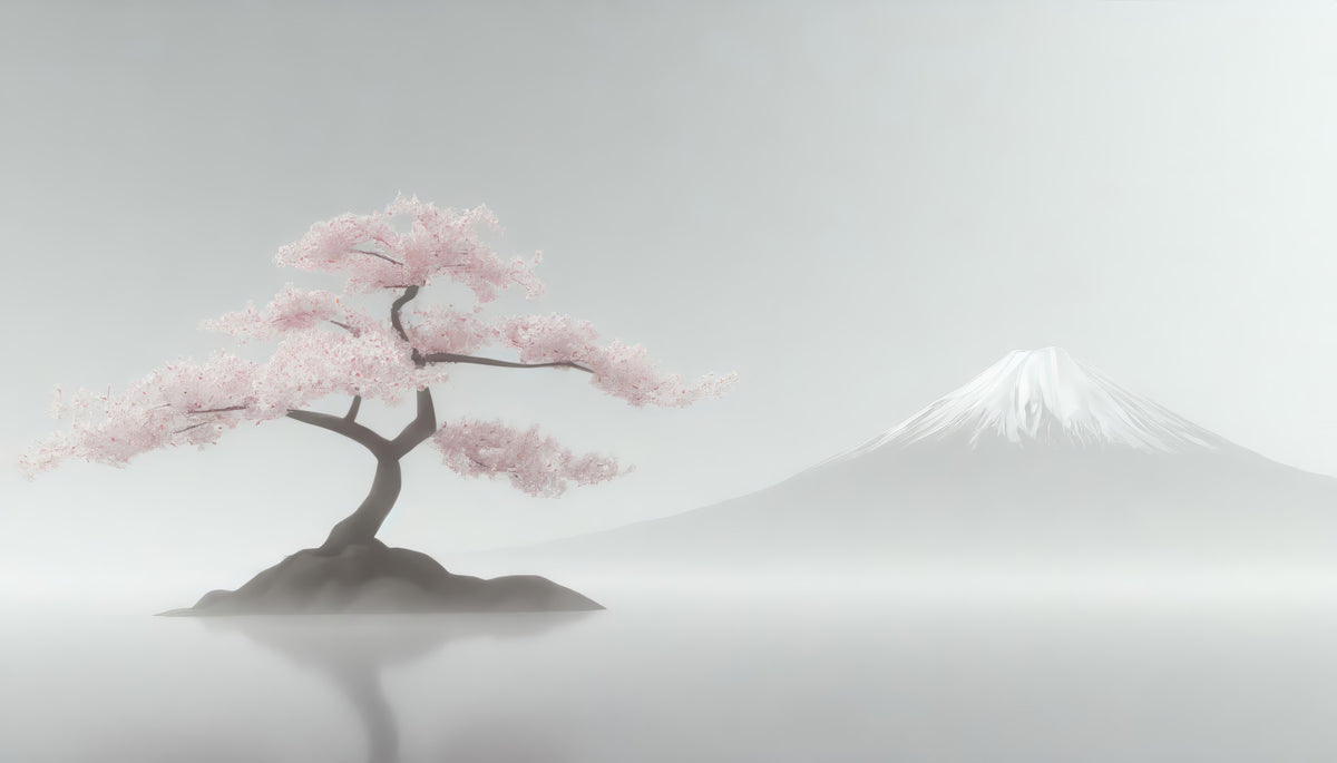 Sakura Wall Mural in your room — zoomed