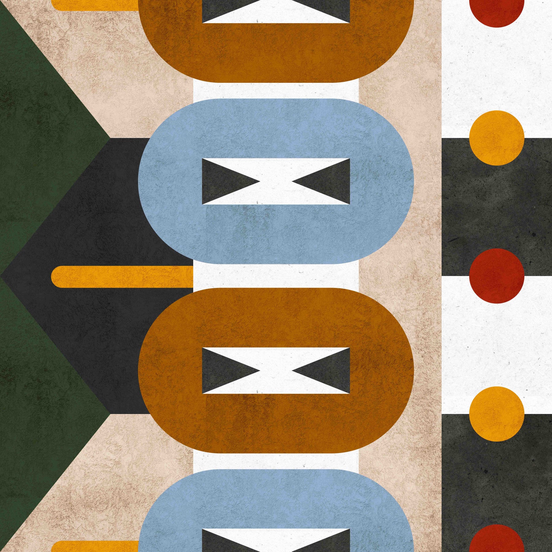 Terra Firma Earthy Geometric Wallpaper⁠
