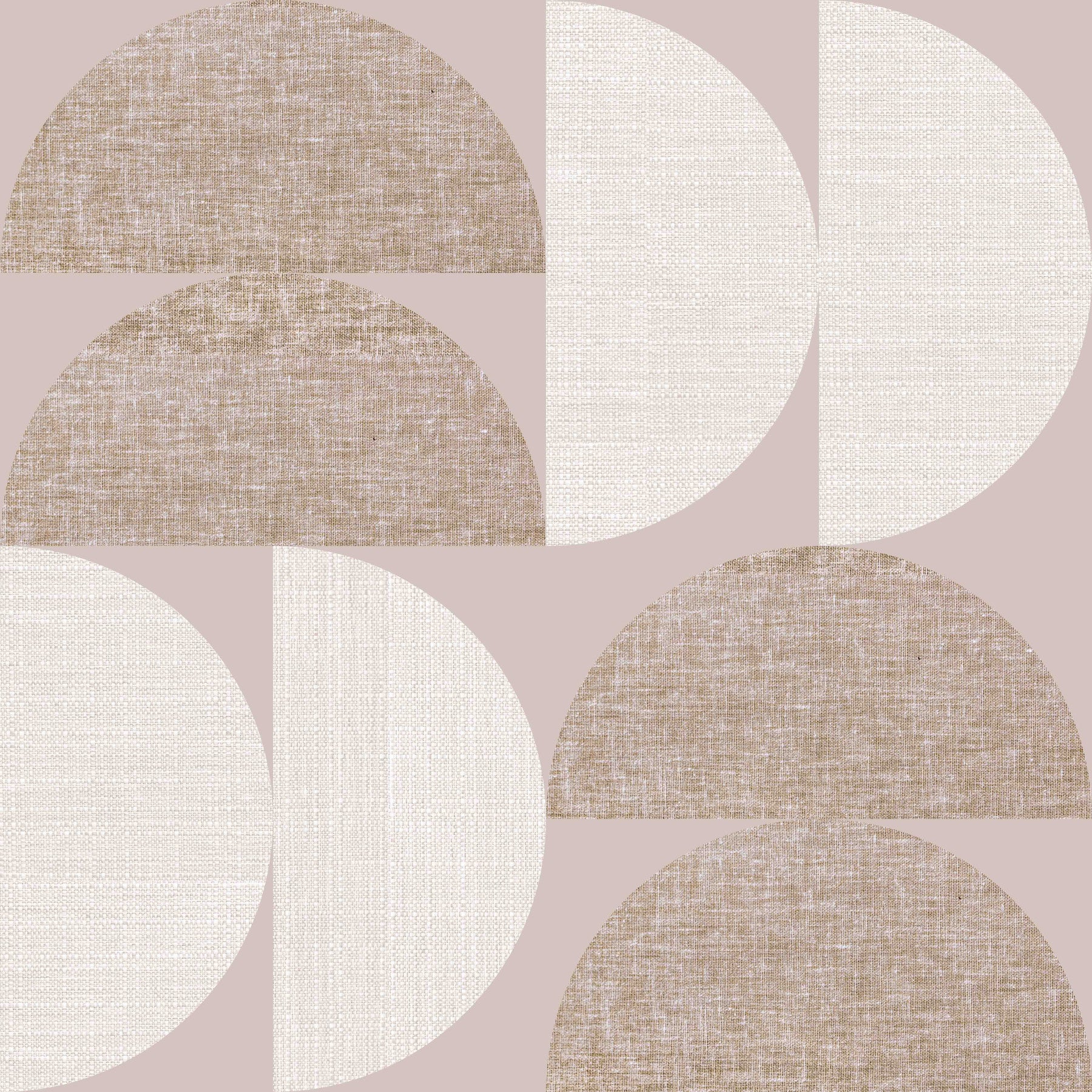Éclipse neutre: papier peint à motif semi-cercle texturé⁠