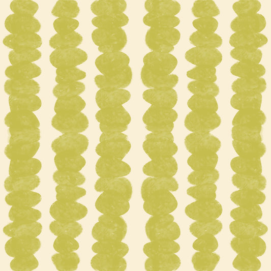 Chartreuse Pebble Rows Wallpaper⁠