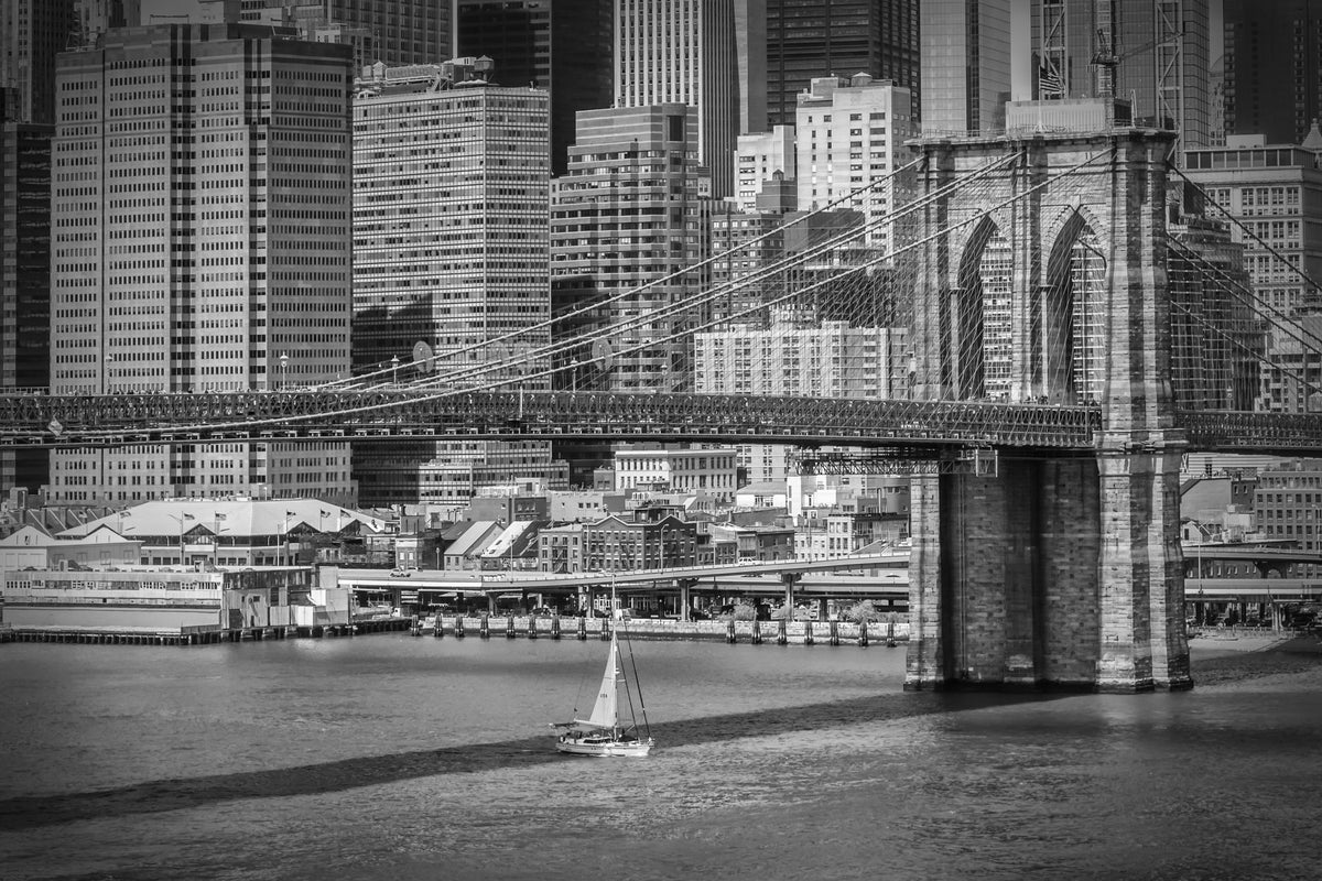 New York City Brooklyn Bridge și Manhattan Skyline Wall Mural in your room