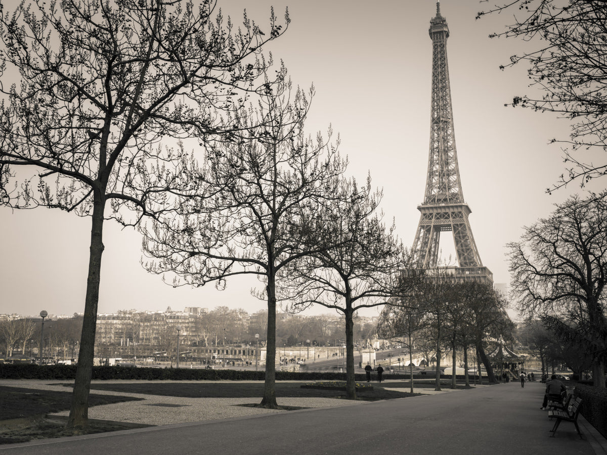 Echoes of Paris A Sepia Dream Wall Mural Mural