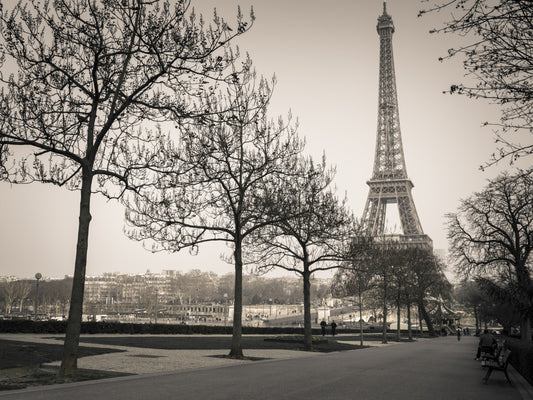 Echoes of Paris A Sepia Dream Wall Mural Mural