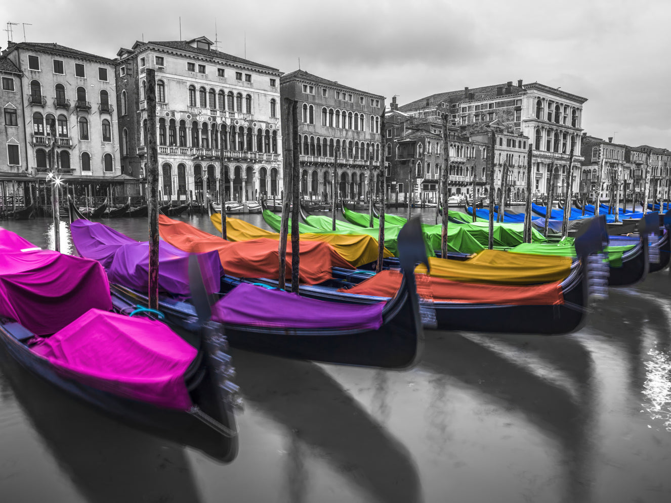 Multicolored Venice Wall Mural