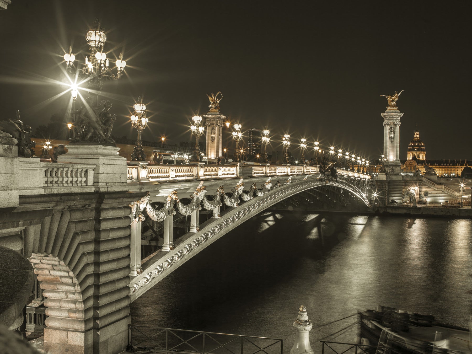 Pont Alexandre III Bridge vægmaleri